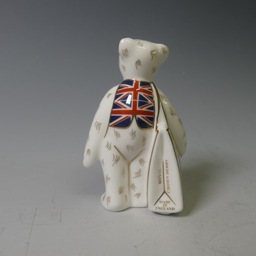 104 - A Royal Crown Derby Fisherman Bear, together with ER Shopper Bear and I Love London Shopper Bear (3)... 