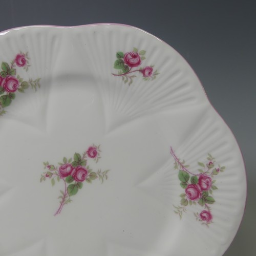 107 - A Shelley 'Bridal Rose' pattern Tea Set, comprising six Cups and Saucers, Tea Plates, one broken, Ca... 