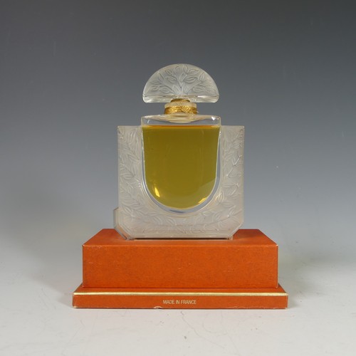 112 - A Lalique 'Chevrefeuille' glass Scent Bottle, marked 'Lalique France A.0744' one side of the bottle ... 