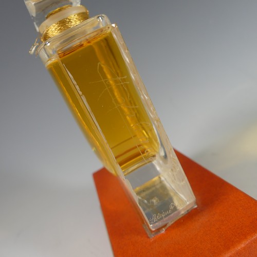 112 - A Lalique 'Chevrefeuille' glass Scent Bottle, marked 'Lalique France A.0744' one side of the bottle ... 