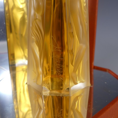 113 - A Lalique 'Les Muses' glass Scent Bottle, from the Flacon Collection, 1994, 60ml, numbered D0106 on ... 