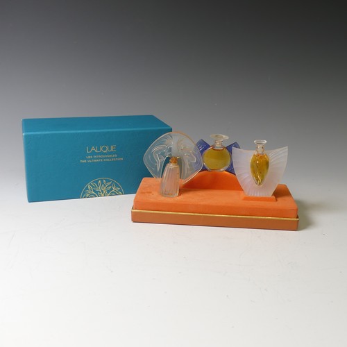 118 - A Lalique 'Les Introuvables' Perfume Bottle collection Set, comprising three Bottles, 'Sylphide', 'J... 