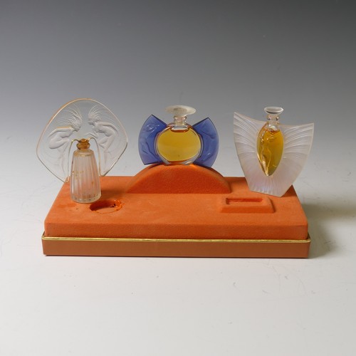 118 - A Lalique 'Les Introuvables' Perfume Bottle collection Set, comprising three Bottles, 'Sylphide', 'J... 