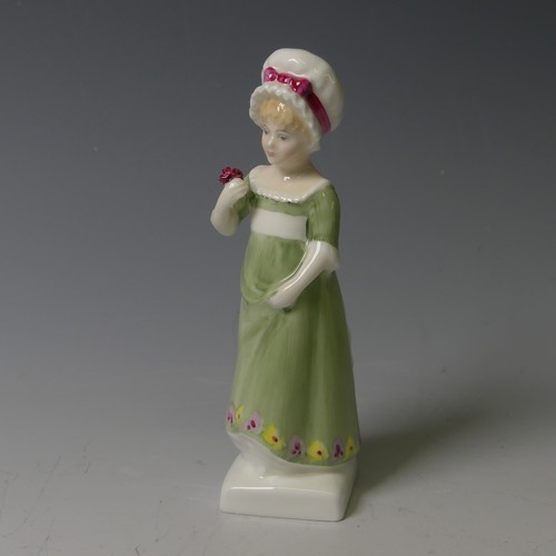 101 - A small quantity of Royal Doulton Kate Greenaway collection Figures, comprising Display Stand, Amy, ... 