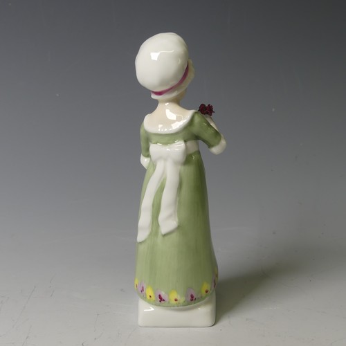 101 - A small quantity of Royal Doulton Kate Greenaway collection Figures, comprising Display Stand, Amy, ... 