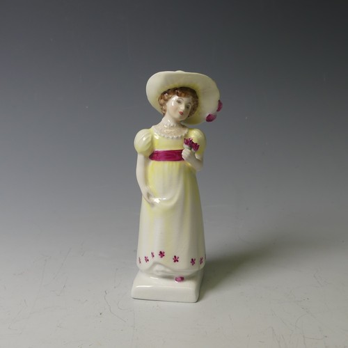 101 - A small quantity of Royal Doulton Kate Greenaway collection Figures, comprising Display Stand, Amy, ... 