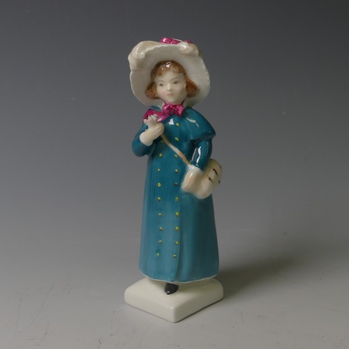 101 - A small quantity of Royal Doulton Kate Greenaway collection Figures, comprising Display Stand, Amy, ... 