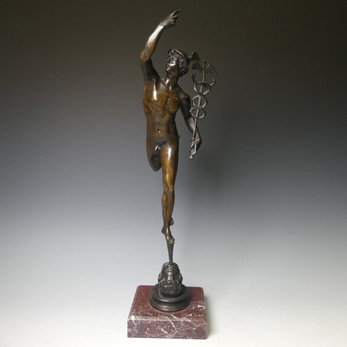 173 - After Giambologna (1529-1608), a late 19th century Italian patinated bronze Grand Tour figure of Mer... 