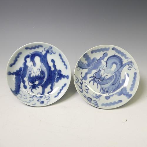 144 - A quantity of Chinese porcelain blue and white Tablewares, comprising ten near-matched plates, D 16c... 