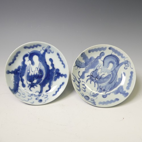 144 - A quantity of Chinese porcelain blue and white Tablewares, comprising ten near-matched plates, D 16c... 