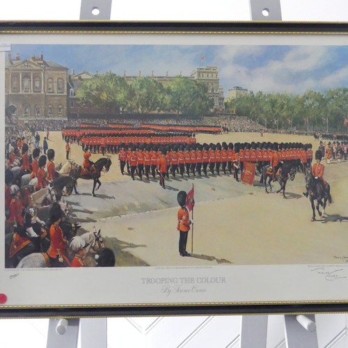 217 - After Terence Cuneo (British, 1907-1996), Four signed limited edition prints: Trooping the Colour, 2... 