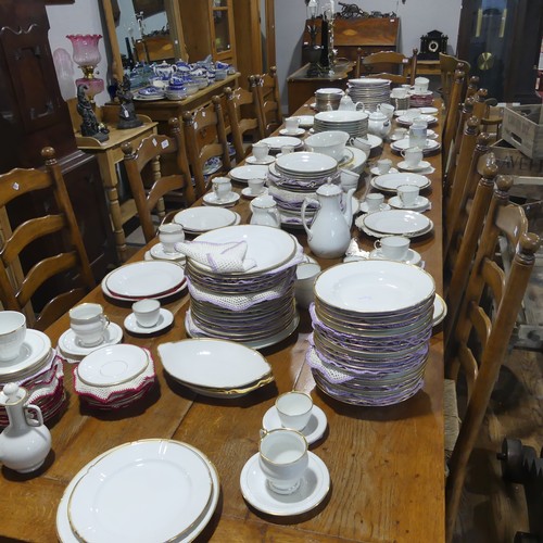 37 - A very extensive Bing and Grøndahl gilt banded Dinner and Tea Service, comprising thirteen large Sou... 