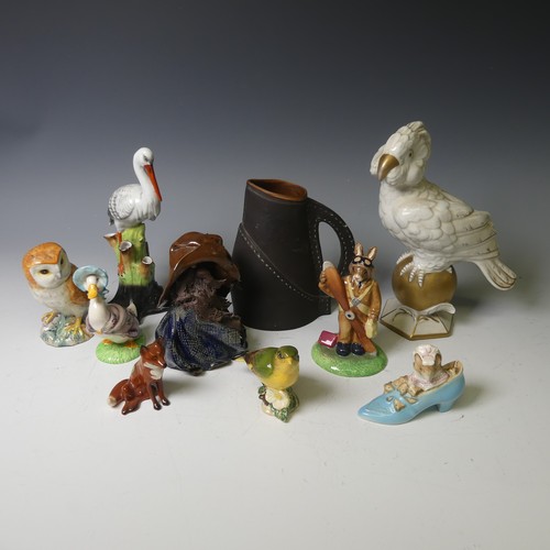 84 - A small quantity of Beswick Figures, including Jemima Puddleduck, The Old Woman who lived in a Show,... 