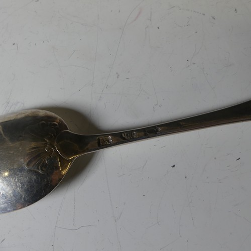 264 - A George II silver picture back Table Spoon, hallmarked London, 1749, Hanoverian pattern with shell ... 