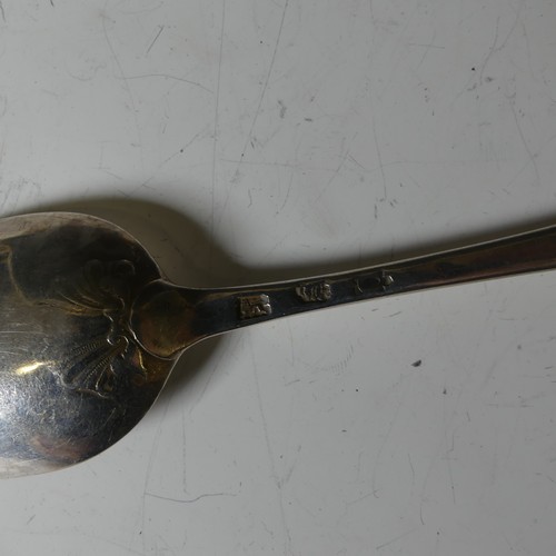 264 - A George II silver picture back Table Spoon, hallmarked London, 1749, Hanoverian pattern with shell ... 