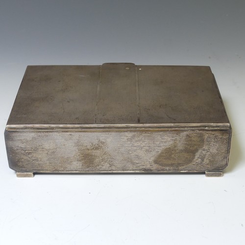 265 - A George VI silver Cigarette Box, by Deakin & Francis Ltd., hallmarked Birmingham, 1937, in the ... 