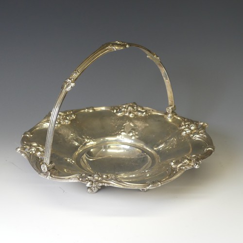 275 - A Victorian silver swing handled Basket, by Robinson, Edkins & Aston, hallmarked Birmingham, 184... 