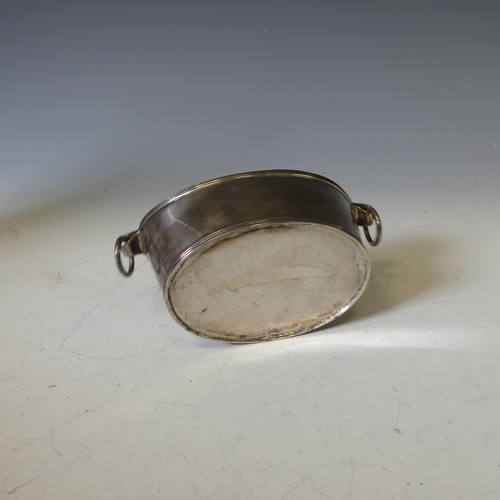 290 - A George III silver Sugar Bowl, makers mark unclear, hallmarked London, 1812, of boat shape with two... 