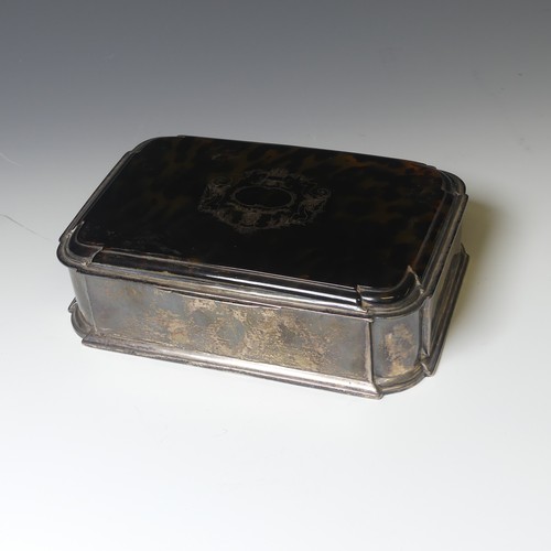 293 - A George V silver Box, by William Comyns & Sons, hallmarked London 1912, the hinged cover inset ... 