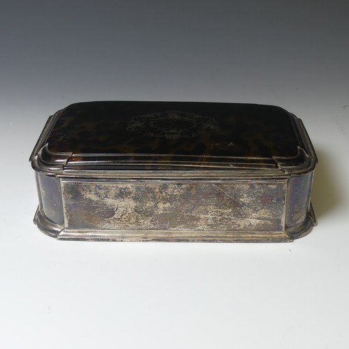 293 - A George V silver Box, by William Comyns & Sons, hallmarked London 1912, the hinged cover inset ... 