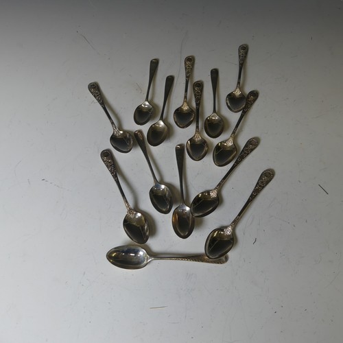 295 - A set of eight Victorian silver Teaspoons, by Martin, Hall & Co., hallmarked Sheffield, 1888, mo... 