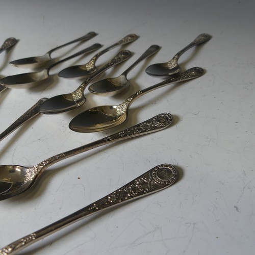 295 - A set of eight Victorian silver Teaspoons, by Martin, Hall & Co., hallmarked Sheffield, 1888, mo... 