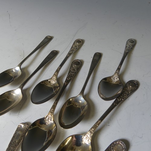 295 - A set of eight Victorian silver Teaspoons, by Martin, Hall & Co., hallmarked Sheffield, 1888, mo... 