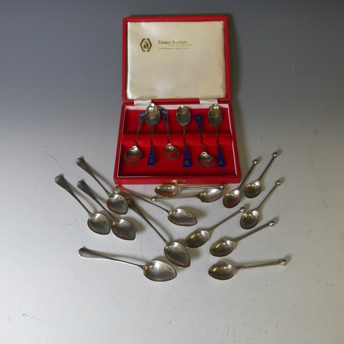 297 - A set of six Edwardian silver Coffee Spoons, by Charles Favell & Co., hallmarked Sheffield 1903,... 