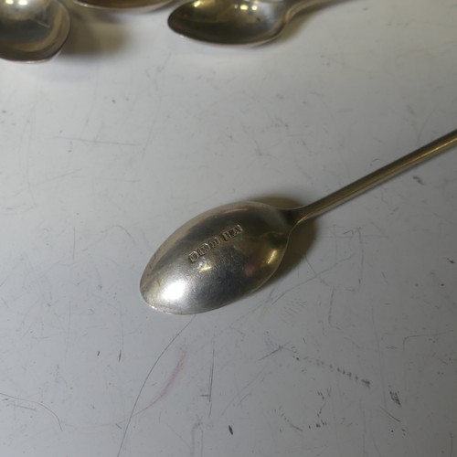 297 - A set of six Edwardian silver Coffee Spoons, by Charles Favell & Co., hallmarked Sheffield 1903,... 