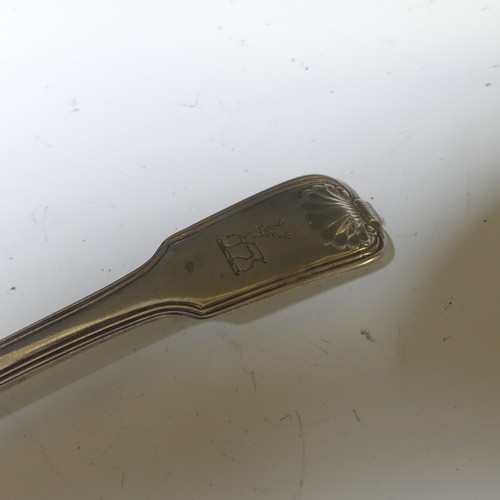 320 - An Elizabeth II silver Caddy Spoon, by Francis Howard Ltd., hallmarked Sheffield, 1988, with scallop... 