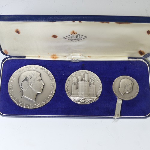 234 - The Investiture of the Prince of Wales, Caernarfon Castle, 1969; A set of three Britannia standard c... 