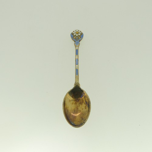 329 - A set of six Elizabeth II silver gilt and enamel Coffee Spoons, by Turner & Simpson Ltd., hallma... 