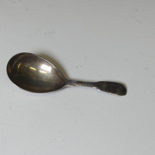 345 - A George III silver Caddy Spoon, by William Eley I & William Fearn, hallmrked London, 1804, fidd... 