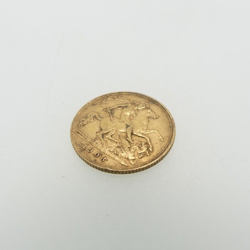 238 - An Edward VII gold Half Sovereign, dated 1908.