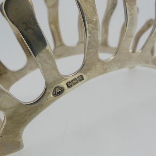 360 - An Edward VIII silver Toast Rack, by Adie Brothers Ltd., hallmarked Birmingham, 1936, of stylised br... 