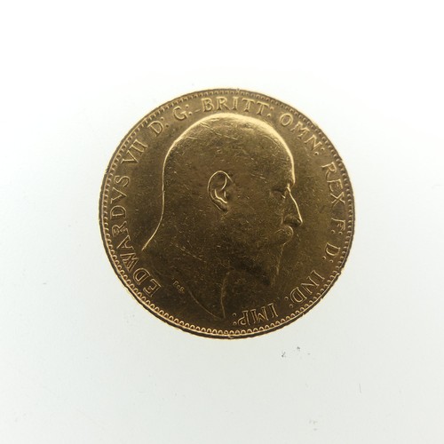 243 - An Edwardian gold Sovereign, dated 1908.