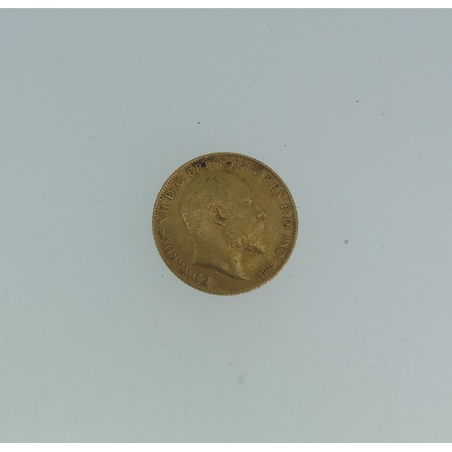 237 - An Edward VII gold Half Sovereign, dated 1910.