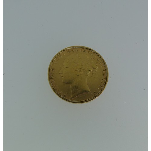 259 - A Victorian gold Sovereign, dated 1885.