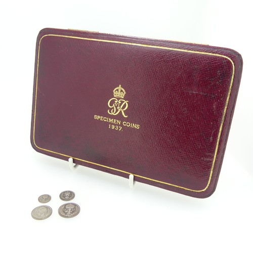 258 - A set of George VI Maundy Money, dated 1937, in a 1937 15 coin specimen case.