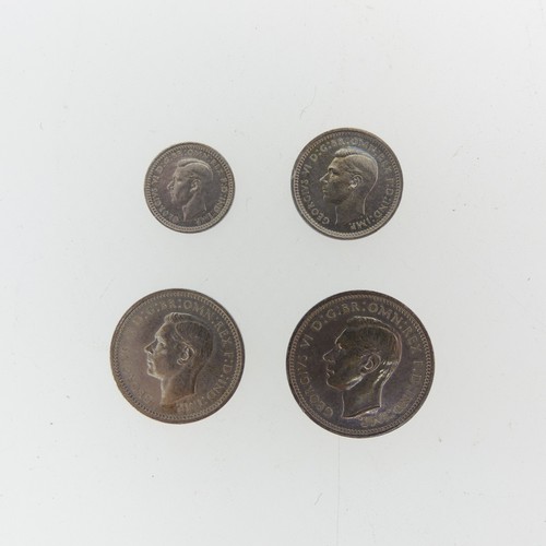 258 - A set of George VI Maundy Money, dated 1937, in a 1937 15 coin specimen case.