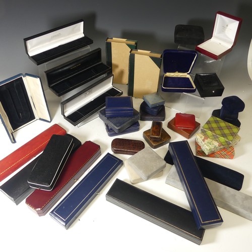 176 - A large quantity of 20th Century Jewellery Boxes and Cases, approximately 40 ring boxes and 35 other... 