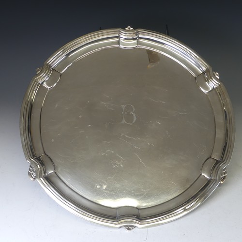 312 - A George VI silver Salver, by Mappin & Webb Ltd., hallmarked Sheffield, 1949, of shaped circular... 