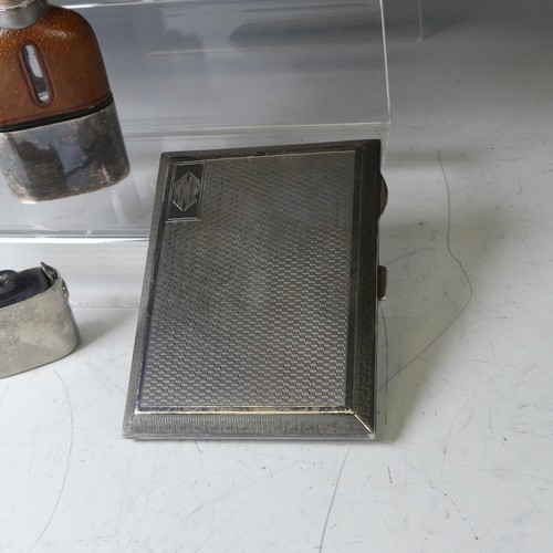 272 - A George V silver Cigarette Case, by S Blanckensee & Son Ltd., hallmarked Birmingham, 1928, with... 