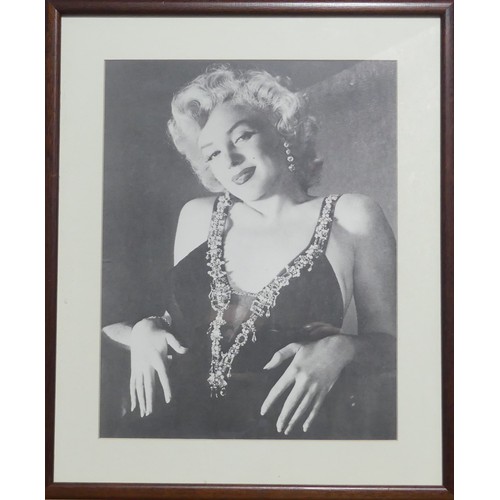 177 - Marilyn Monroe interest; a signed limited edition print, 453/850, by Gordon King, 38cm x 55cm, and a... 