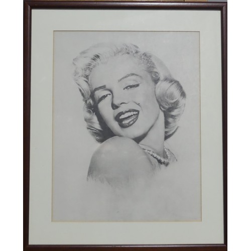 177 - Marilyn Monroe interest; a signed limited edition print, 453/850, by Gordon King, 38cm x 55cm, and a... 