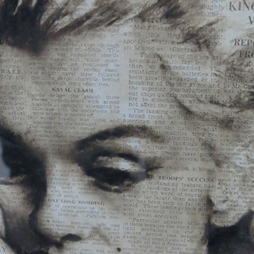 177 - Marilyn Monroe interest; a signed limited edition print, 453/850, by Gordon King, 38cm x 55cm, and a... 