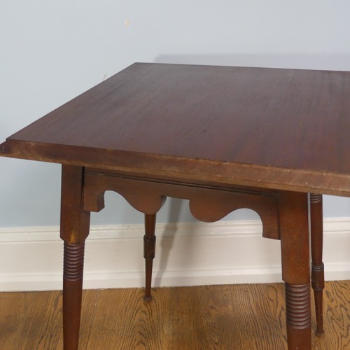 243 - A 20thC mahogany Arts and Crafts style occasional table, together with another of a similar size, (L... 