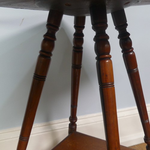 243 - A 20thC mahogany Arts and Crafts style occasional table, together with another of a similar size, (L... 