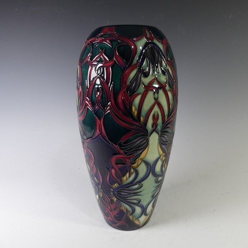 65 - A Moorcroft limited edition 'Maypole' Vase, by Wendy Mason, circa 1997, of ovoid form, no. 17/150, v... 