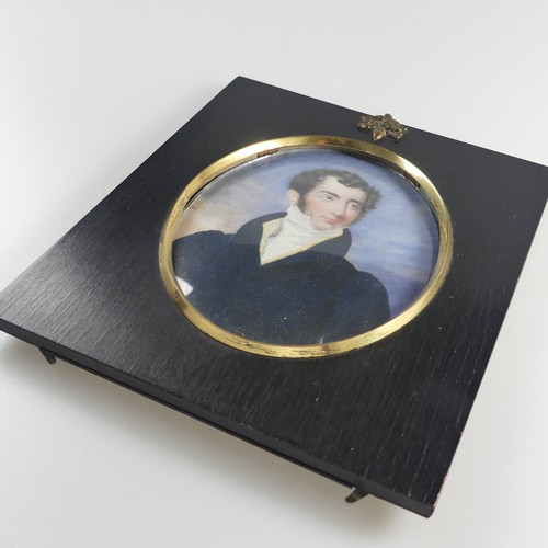 152 - Circle of Alfred Edward Chalon, RA (British, 1780-1860), Portrait Miniature of a Gentleman wearing n... 